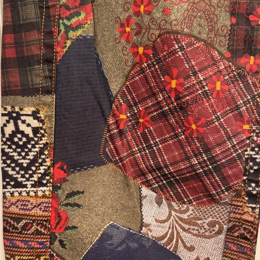 UO Patchwork Patterned Pants NWT - image 4